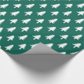 kerstbomen | Vakantiepapier in groenboek Cadeaupapier (Hoek)