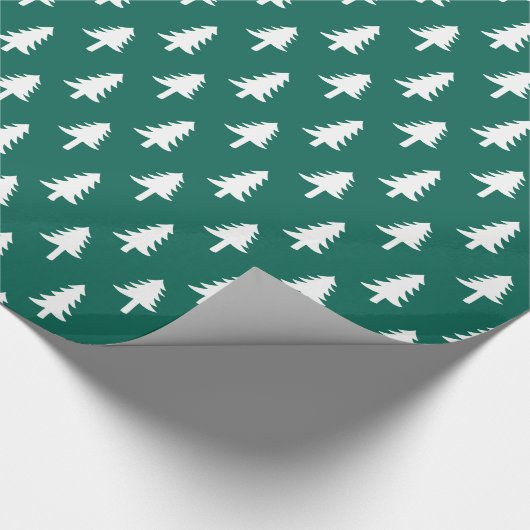 kerstbomen | Vakantiepapier in groenboek Cadeaupapier (Hoek)