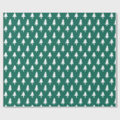 kerstbomen | Vakantiepapier in groenboek Cadeaupapier (Vlak)