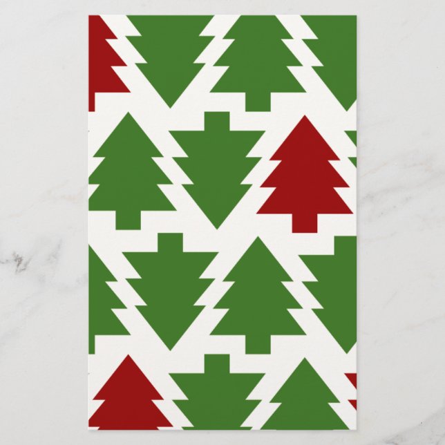 Kerstbomen Vakantiepatroon (Voorkant)