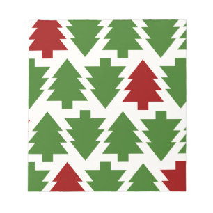 Kerstbomen Vakantiepatroon Notitieblok