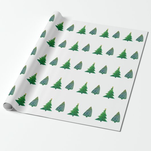 kerstbomen Verpakkingspapier Cadeaupapier (Uitgerold)