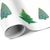 kerstbomen Verpakkingspapier Cadeaupapier (Rol Hoek)
