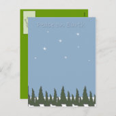 Kerstbomen Vrede op aarde Feestdagenkaart (Voorkant / Achterkant)
