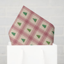 Kerstbomen Weefselpapier met gouden accenten