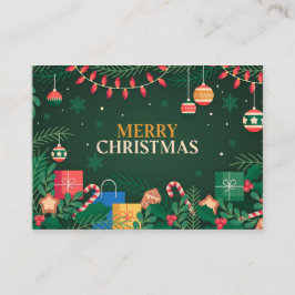 Kerstbomen, Wenskaarten 2021 Visitekaartje