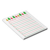 kerstbomen Winkellijst Aanpassen Blocnote (Schuin)