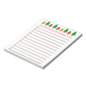 kerstbomen Winkellijst aanpassen Notitieblok (Gedraaid)