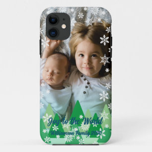 Kerstbomen Witte Sneeuwvlokken Vreugde aan de Were iPhone 11 Hoesje