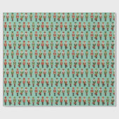 kerstbont cadeaupapier (Vlak)