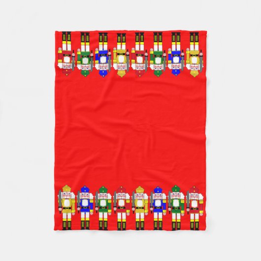 kerstbont fleece deken (Voorkant)