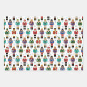 Kerstbont, gebarsten patroonpapier inpakpapier vel (Voorkant 3)