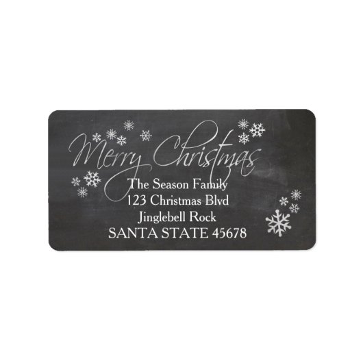 Kerstboodschap Label (Voorkant)