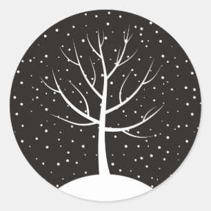 Kerstboom3 Ronde Sticker