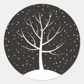 Kerstboom3 Ronde Sticker