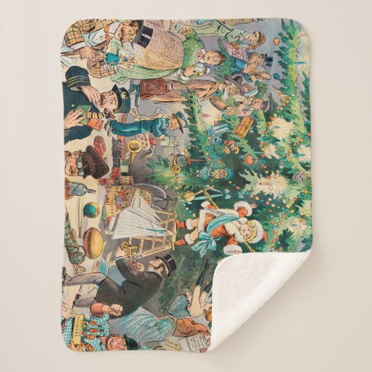 Kerstboom (1902) sherpa deken (Voorkant)