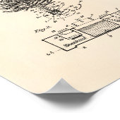 kerstboom 1925 oude kunstschilder poster (Hoek)