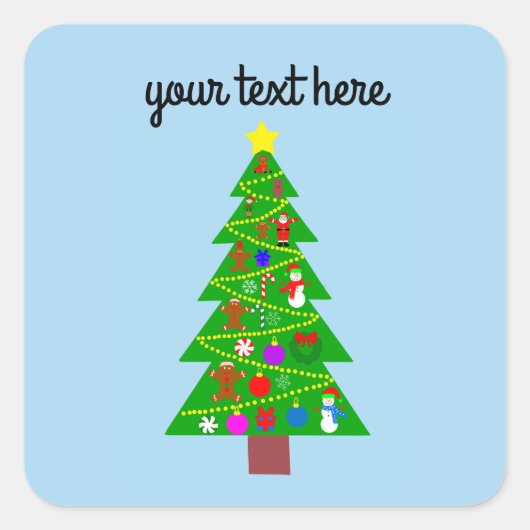 Kerstboom #1 Sticker (Voorkant)