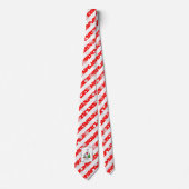 Kerstboom 2 Broodhond (brindle white) Dog Fun Stropdas (Voorkant)