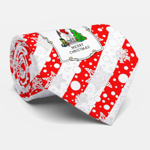 Kerstboom 2 Broodhond (brindle white) Dog Fun Stropdas