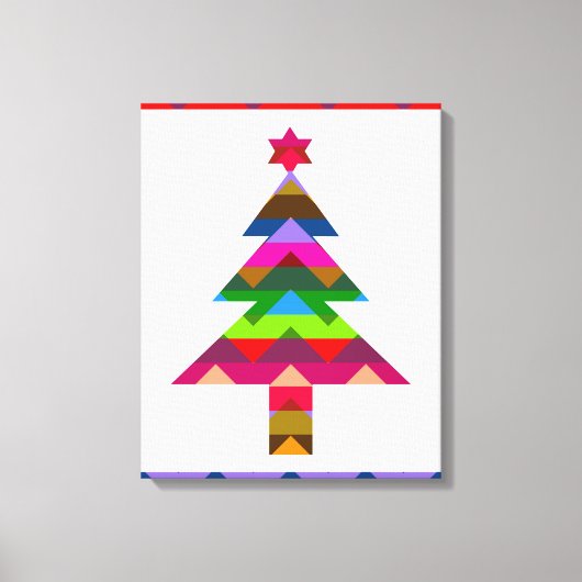 Kerstboom #2 canvas afdruk (Voorkant)
