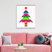 Kerstboom #2 canvas afdruk (Insitu (Woonkamer))