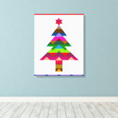 Kerstboom #2 canvas afdruk (Insitu (Houten vloer))