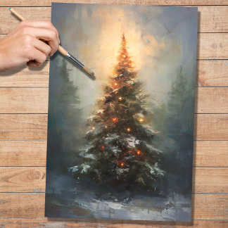 Kerstboom 2 Decoupage papier