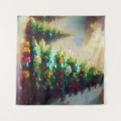 Kerstboom 2 wandkleed (Voorkant (horizontaal))