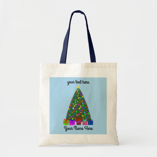 Kerstboom #3 Canvas tas (Voorkant)