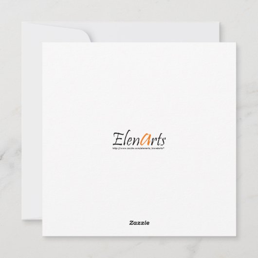 Kerstboom - 3D rendering Feestdagenkaart (Achterkant)