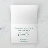 Kerstboom 4 foto feestdagen kaart (Binnen)