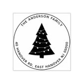 Kerstboom - Aangepaste feestdag Rubberstempel (Afrduk)