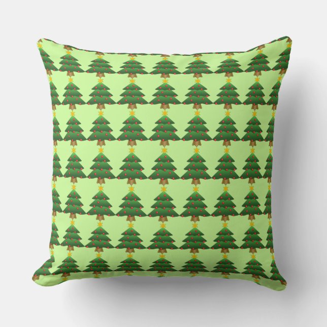 Kerstboom Accent Kussen (Voorkant)