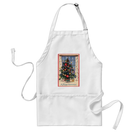 kerstboom Apron Standaard Schort (Voorkant)
