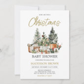 Kerstboom Baby shower Kaart (Voorkant)