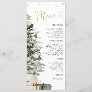 Kerstboom Baby Shower Menu