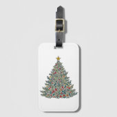 Kerstboom Bagage Label (Voorkant (verticaal))