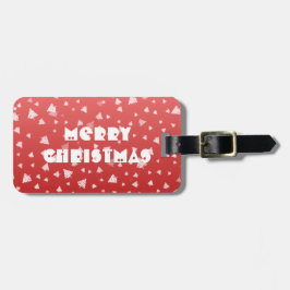 kerstboom bagagelabel