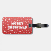 kerstboom bagagelabel (Achterkant horizontaal)