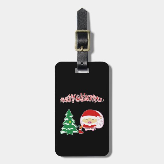 Kerstboom Bagagelabel (Voorkant verticaal)