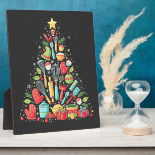 Kerstboom bakken Chef Cook Kerstmis Fotoplaat