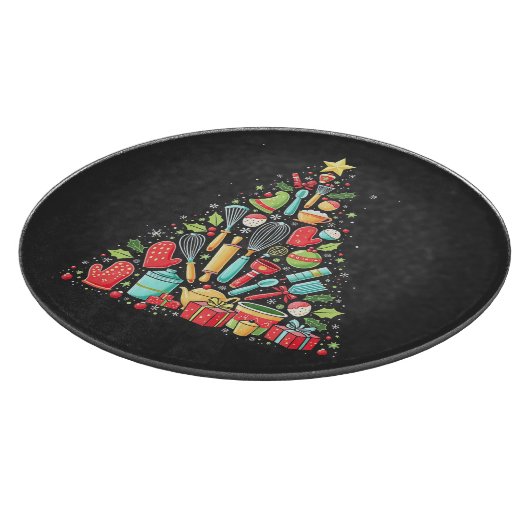 Kerstboom bakken Chef Cook Kerstmis Snijplank (Hoek)