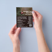 Kerstboom Bauble, kerstboomverkoop Flyer (Hand)