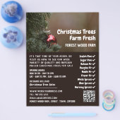 Kerstboom Bauble, kerstboomverkoop Flyer (Enkel)