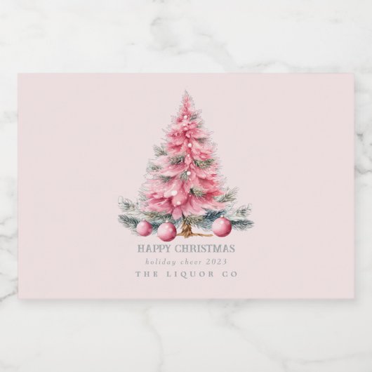 Kerstboom Baubles Mini Liquor Flesetiketten Likeurfles Etiket (Enkel label)