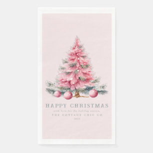 Kerstboom Baubles Vakantie Gast Handdoek Papier Servet