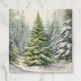 Kerstboom Bedankjes Labels