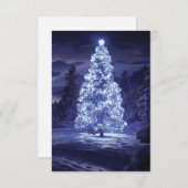 kerstboom bedankkaart (Voorkant / Achterkant)