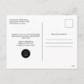 Kerstboom Bedrijfslogo Feestdagenkaart (Achterkant)